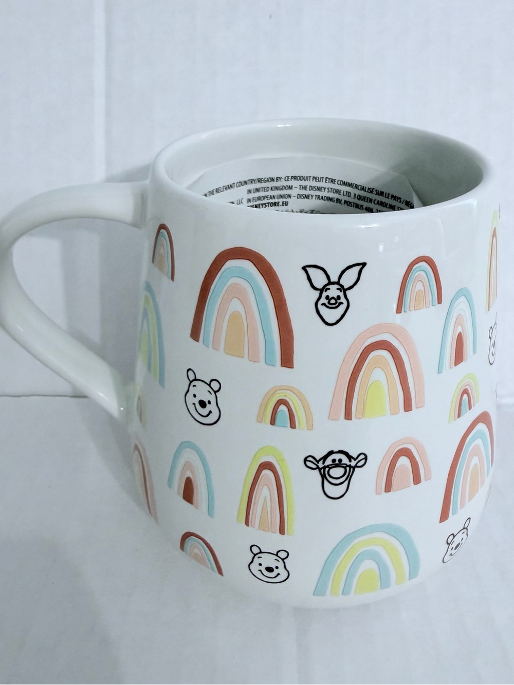 Disney Winnie the Pooh & Friends Rainbow Ceramic Mug -